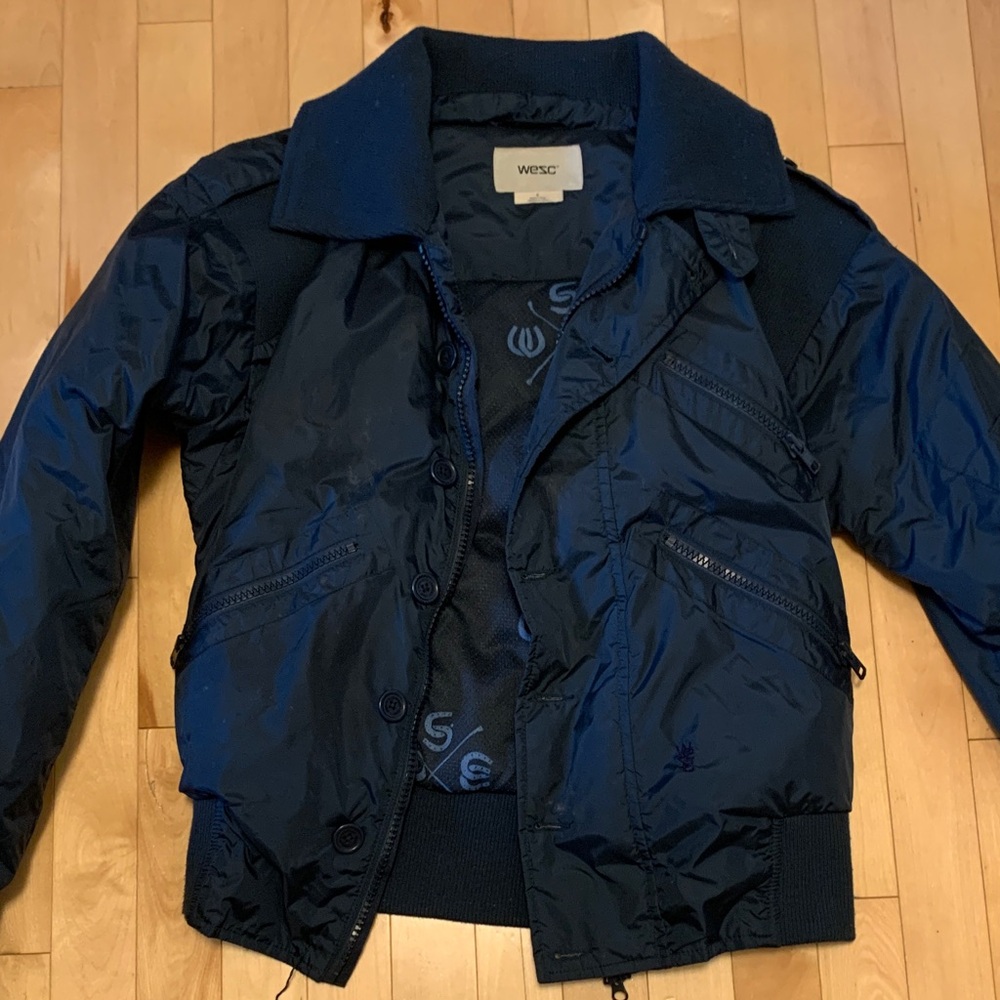 Wesc Dark Blue Zip-Up Jacket